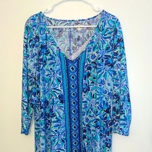 Lilly Pulitzer Floral V-Neck Dress